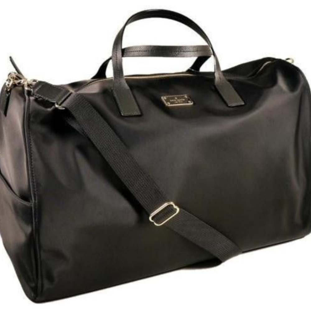 Authentic Kate Spade Black Nylon Duffel